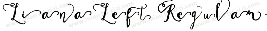 LianaLeft Regular字体转换